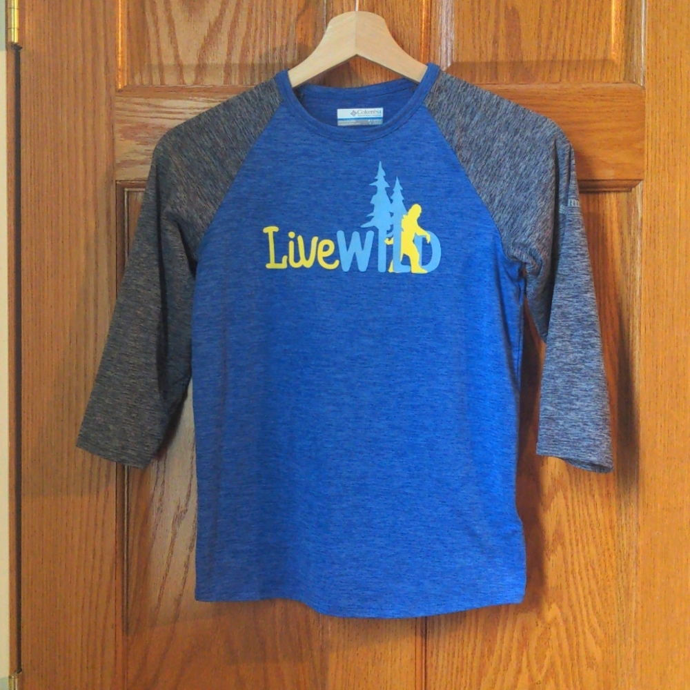 Columbia kids 3/4 sleeve active shirt size M 10/12